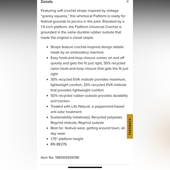 TRADE for a 9 Teva women's flatform universal crochet sandal in explore size 8 - Picture 3 of 3